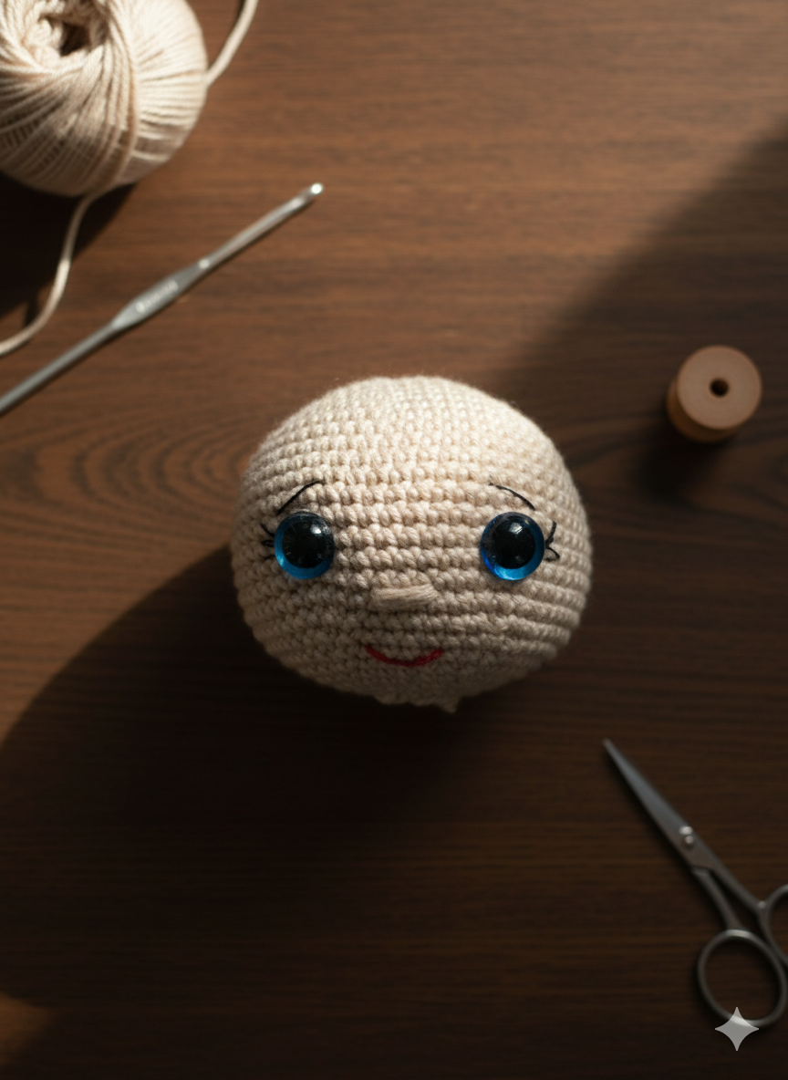 horgolt fiú nyuszi lábai – amigurumi nyuszi készítése kék nadrágban