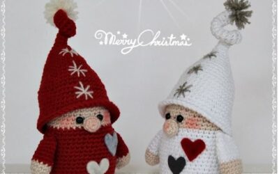 Karácsonyi manó horgolása