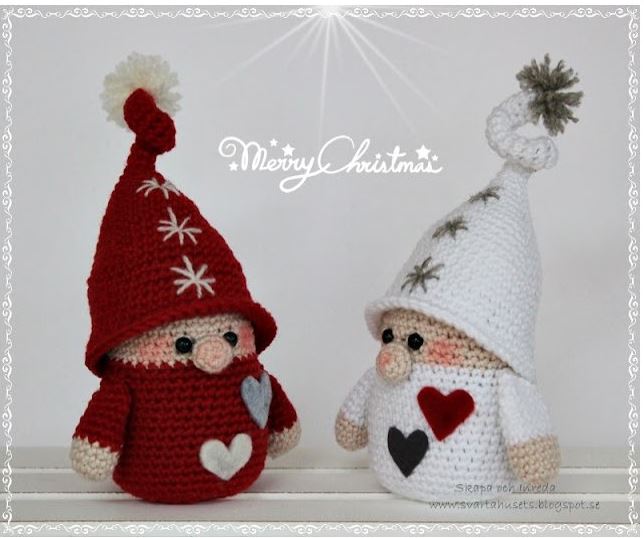 Karácsonyi manó horgolása