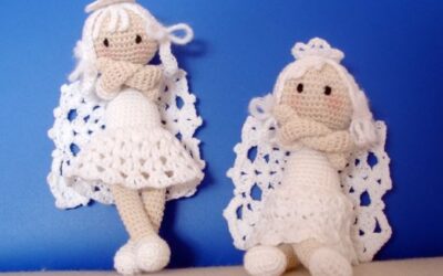 Horgolt karácsonyi angyal minta