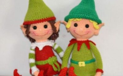 Amigurumi karácsonyi manó minta