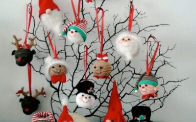 Horgolt karácsonyi díszek