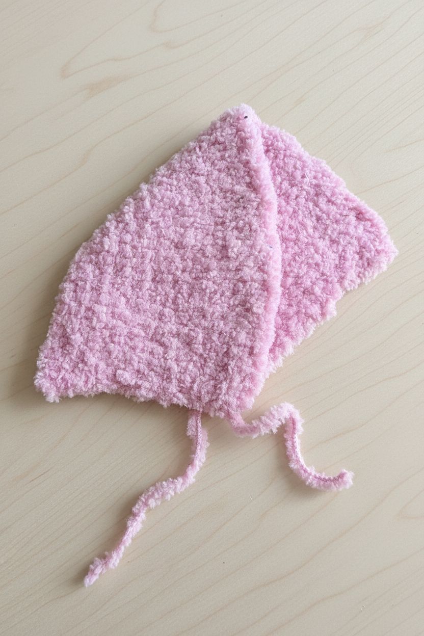 puha baba kapucnija, Alize Softy fonalból horgolva