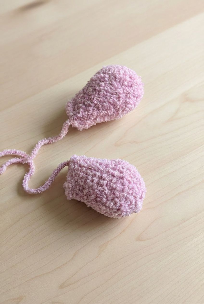 puha baba lábai, horgolt baba alsó része